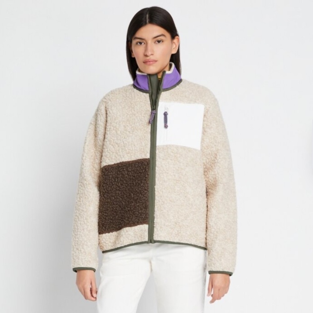 Tory Burch high pile fleece jacket